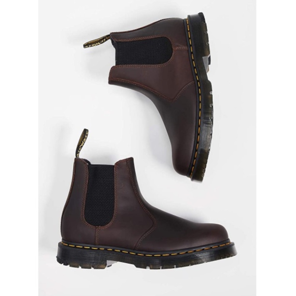 Doc Martens 2976 Burgundy Smooth Leather Chelsea Ambassador Boots